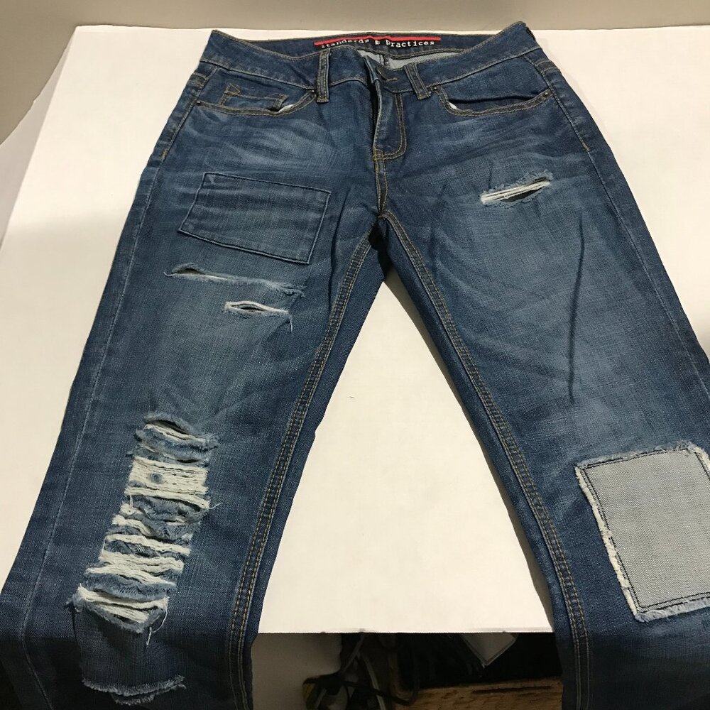 Women's Standards & Practices Distressed Jeans Si… - image 1